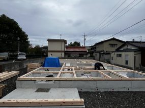浜田市で建築中の平屋🏠
